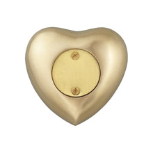 Personalised Patterned Heart Brass Keepsake Urn