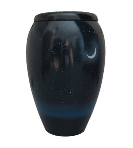 Large Aluminium Midnight Sky Adult Brass Urn