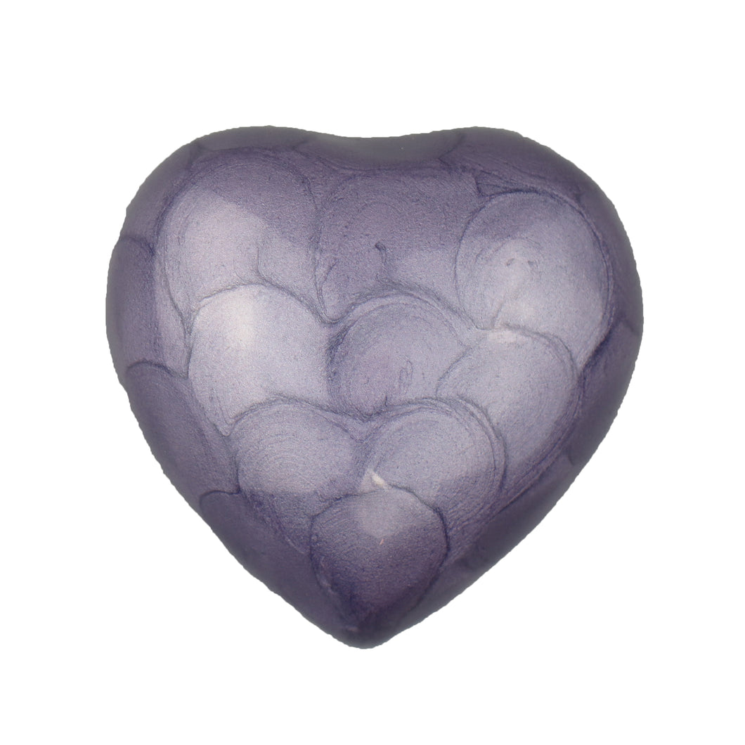 Lilac Heart Keepsake Urn for Adult & Pet Ashes | Love to Treasure