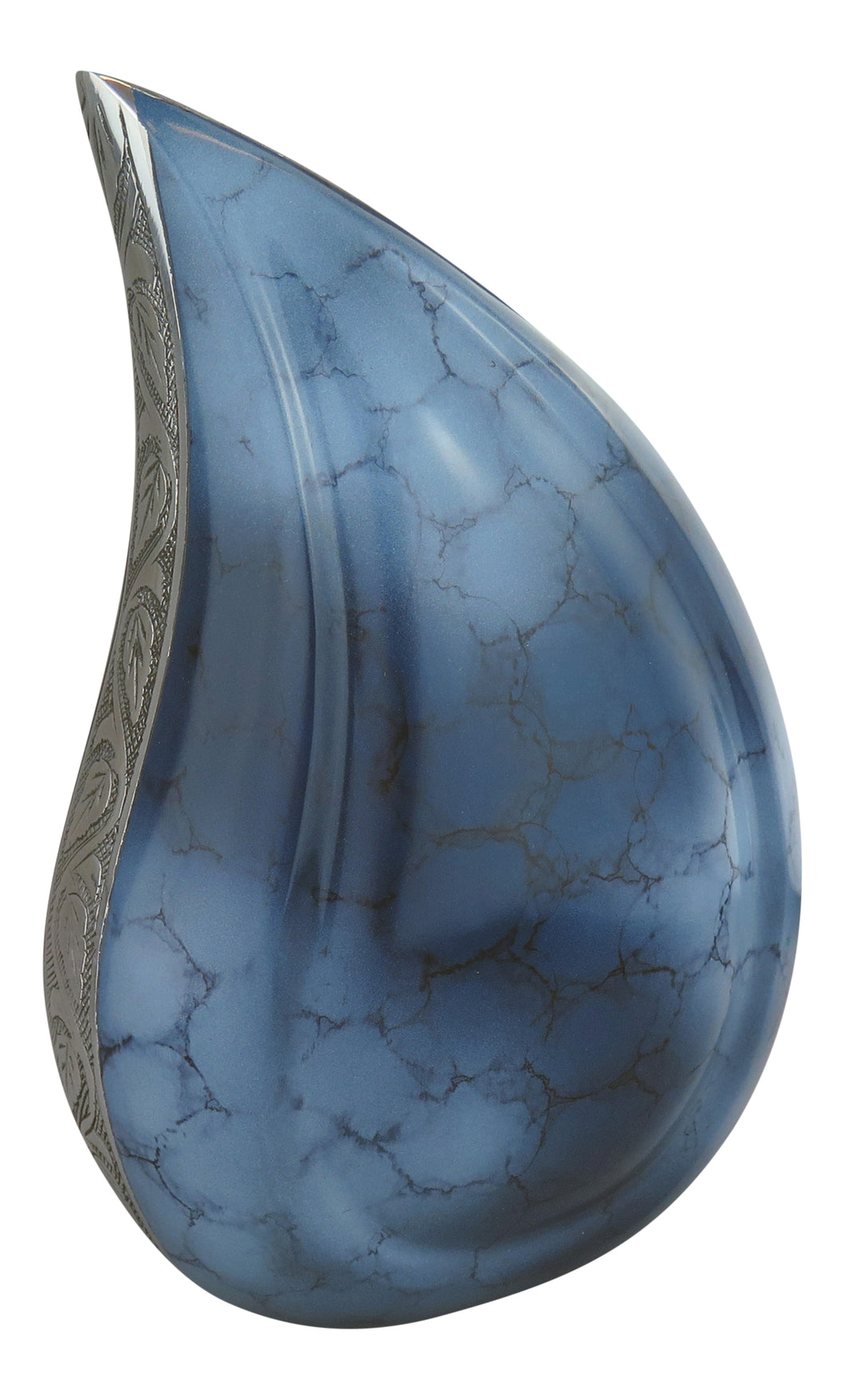 Blue Teardrop Urn for Adult or Pet Dog Ashes | Love to Treasure