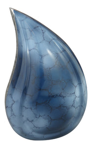 Blue Teardrop Urn for Adult or Pet Dog Ashes | Love to Treasure
