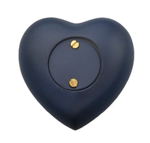 Golden Paw on Blue Heart Brass Keepsake Urn