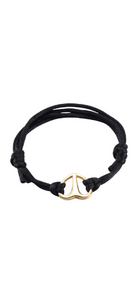 Unity Gold Heart Adjustable Cremation Urn Bracelet
