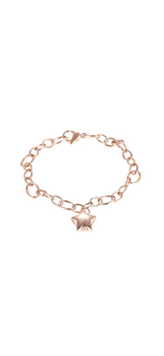 Rose Gold Gold Star Link Chain Urn Bracelet with Option Personalised Engraving