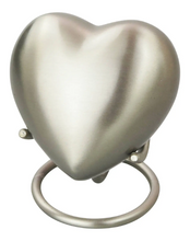 Heart Urn Keepsake Stand in Silver for 3" Heart Urns